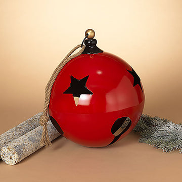 18.75” Red Bell with Black Stars