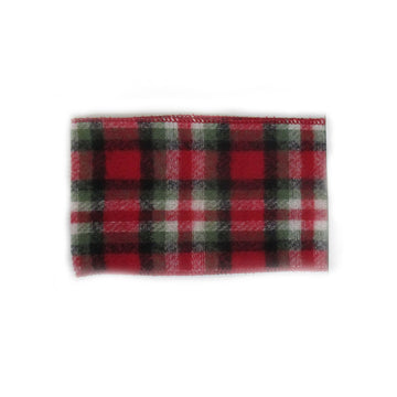 2.5” Traditional Green and Red Plaid Ribbon