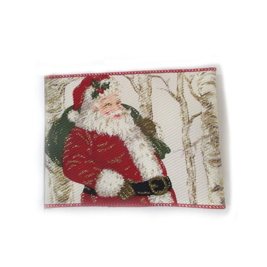 4” Jolly Santa Ribbon