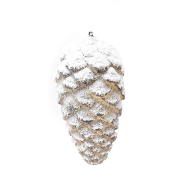 Fresh Snow Pinecone