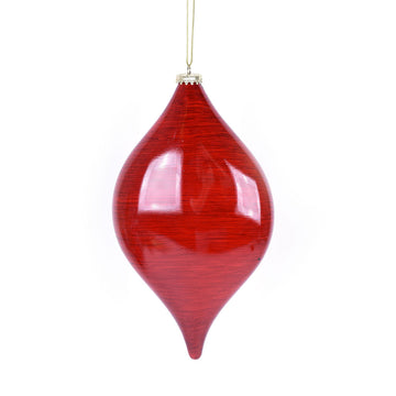 11.5” Wide Red Drop Ornament