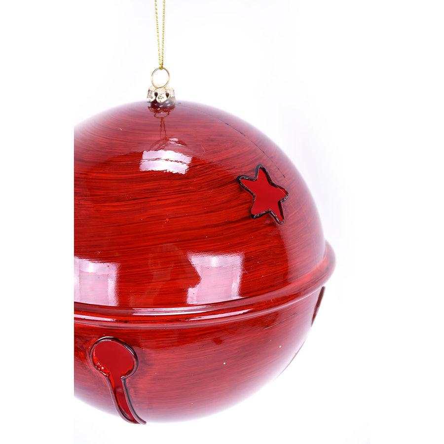 6” Red Bell Ornament