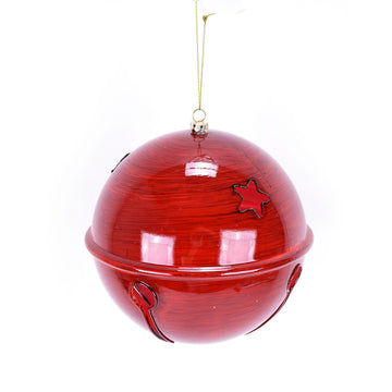 6” Red Bell Ornament