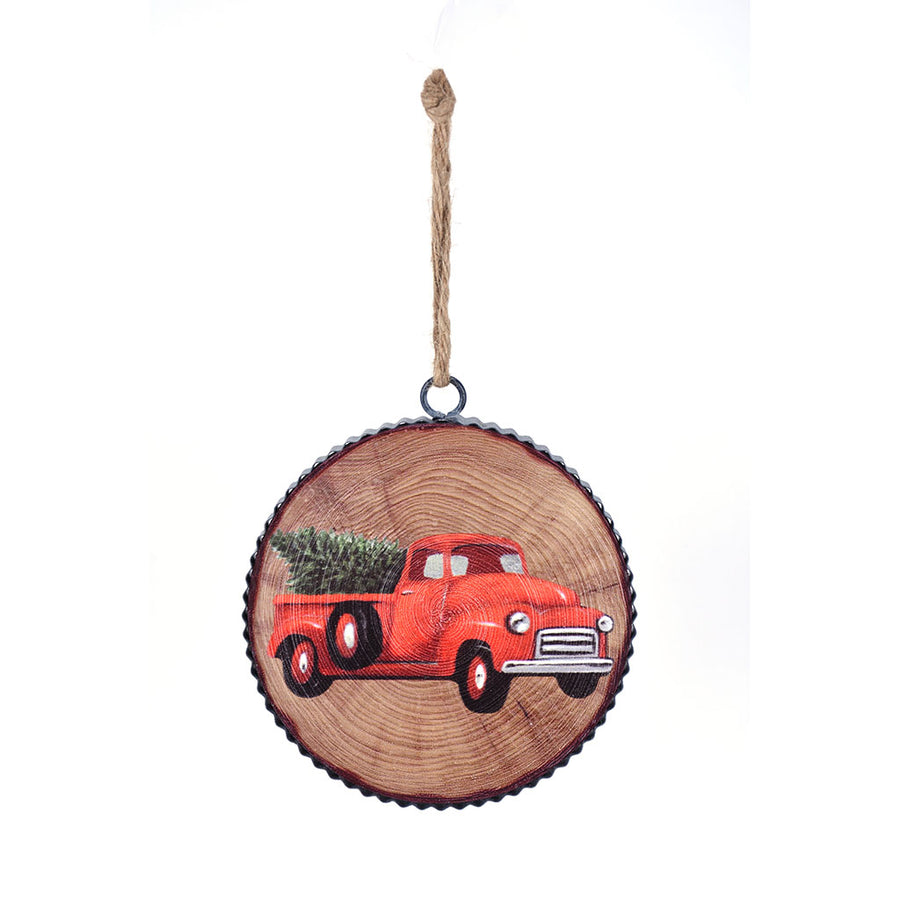 Truck and Tree Ornament
