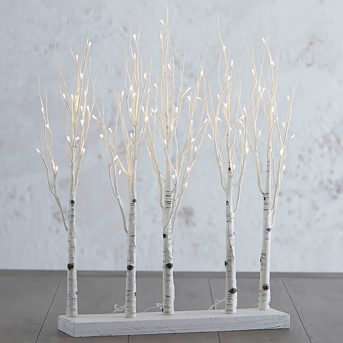 30" Lit Aspen Grove