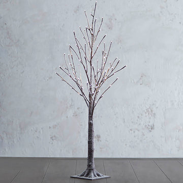 3.5' Lighted Tree with Snow
