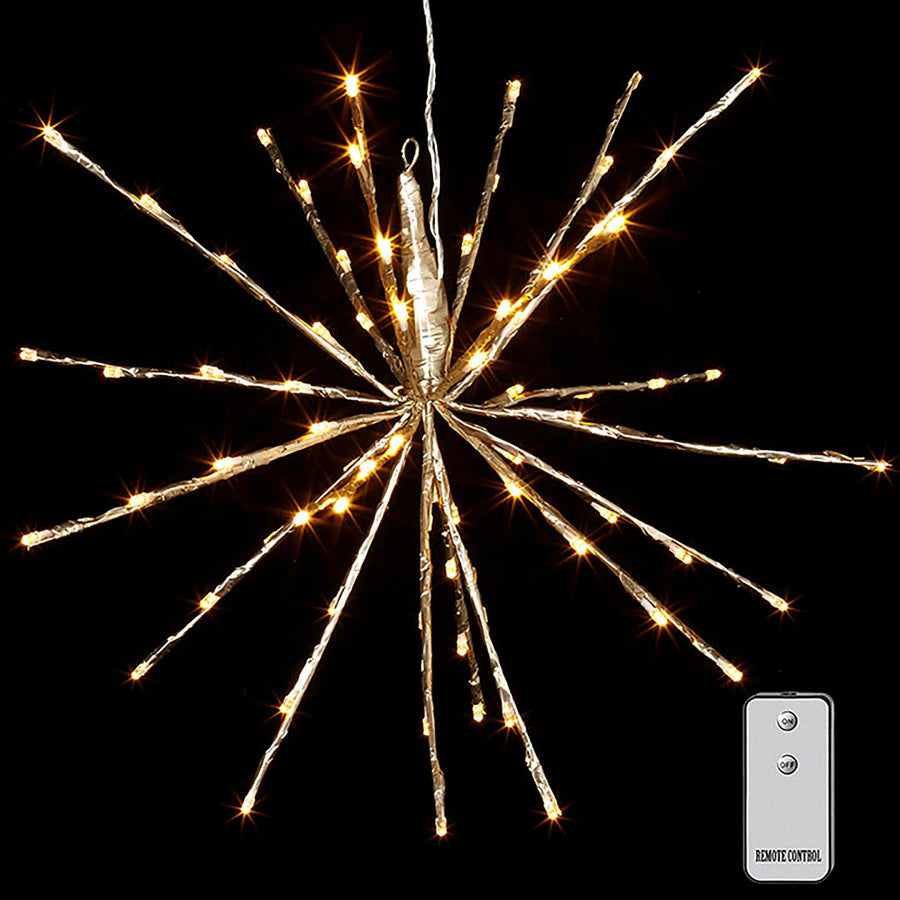 Light burst with 80 warm white lights