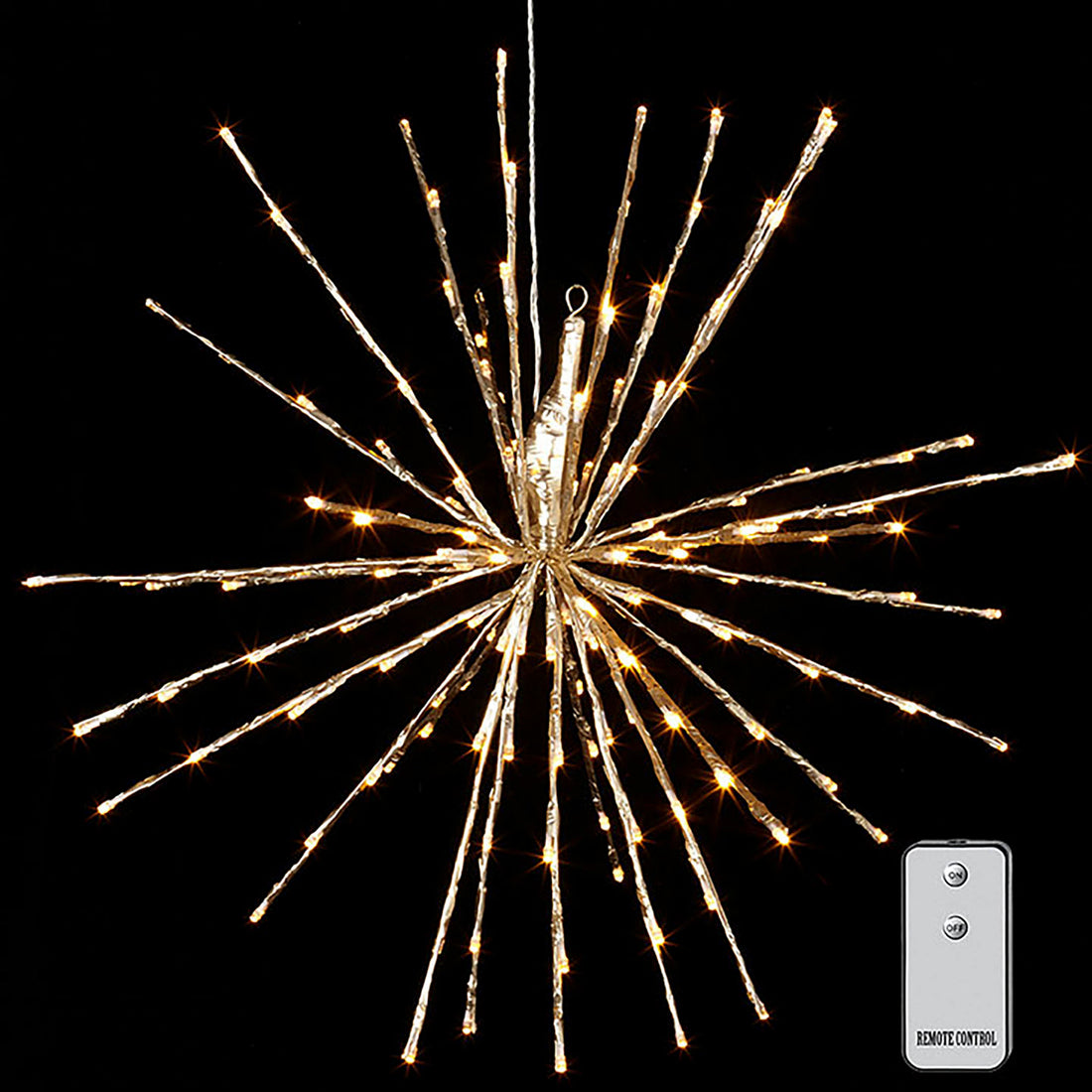 Light burst with 150 Warm White Lights