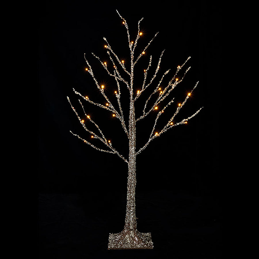 Small Shimmery Textured and Lit Tree