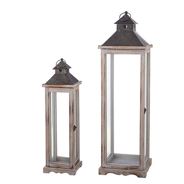 Tall Rustic Lantern (Set of 2)