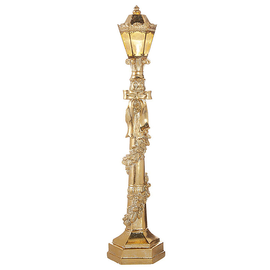 Medium Ornate Gold Lamppost