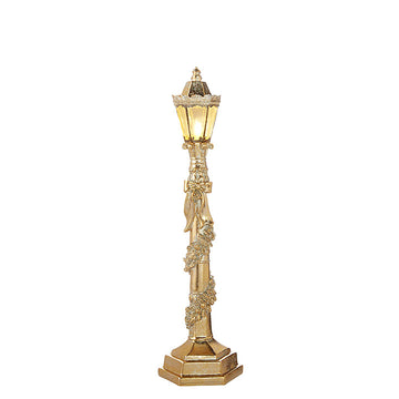 Small Ornate Gold Lamppost