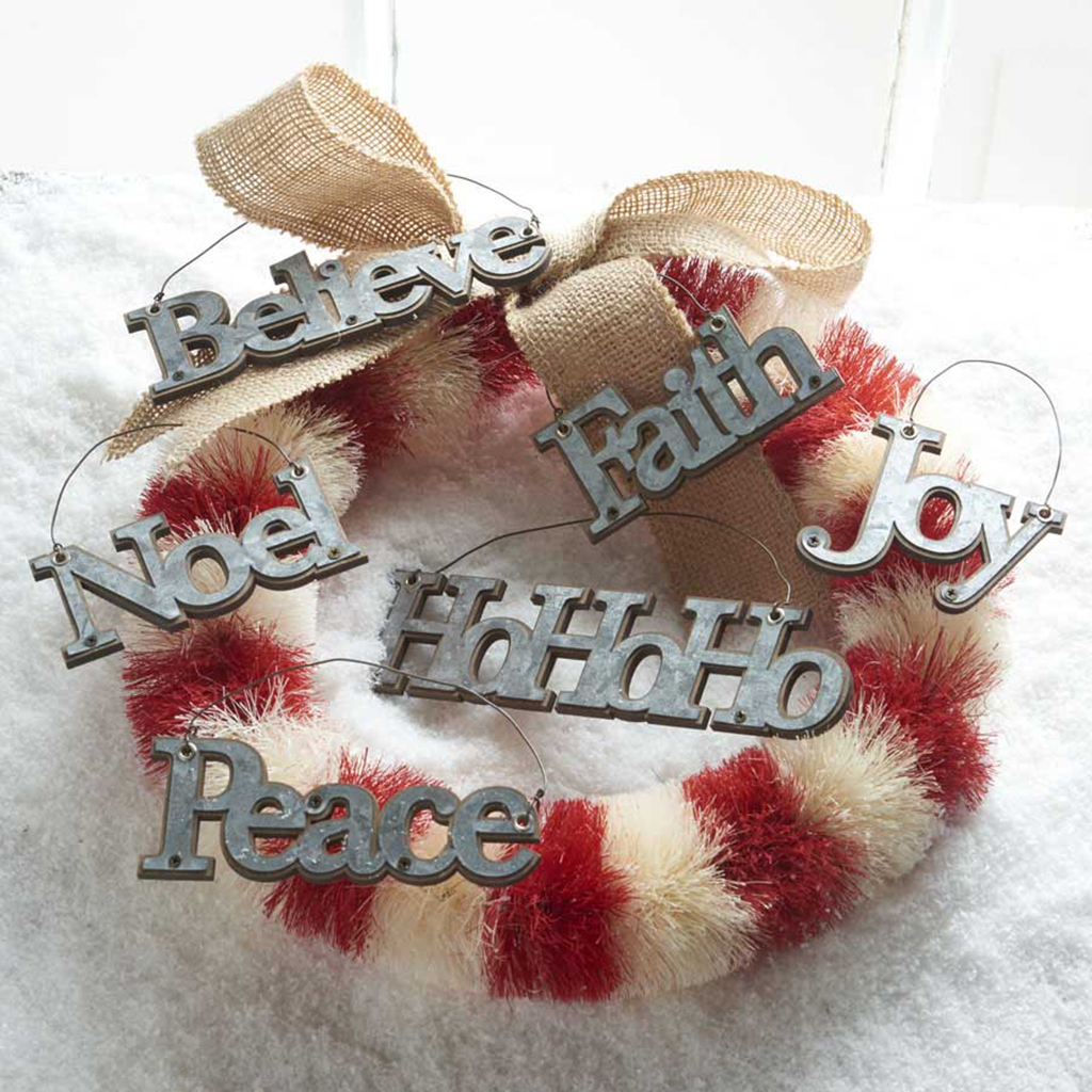 Metal Christmas Wishes (Set of 6)