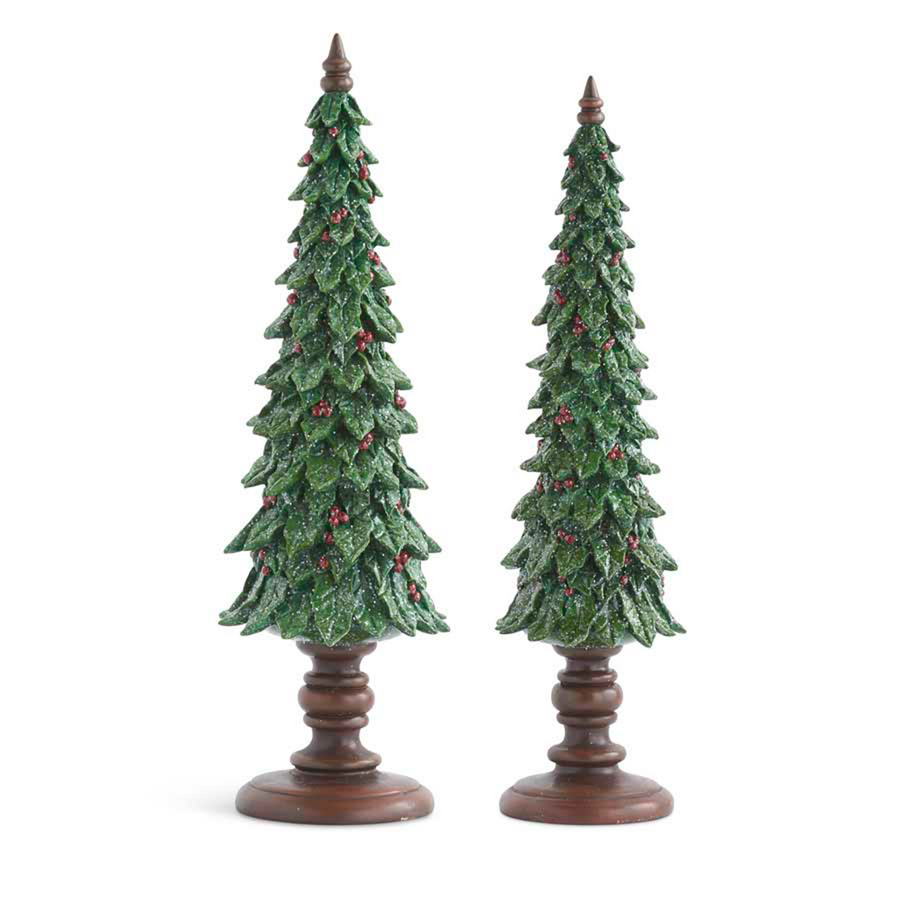 Holly Leaf Tabletop Trees