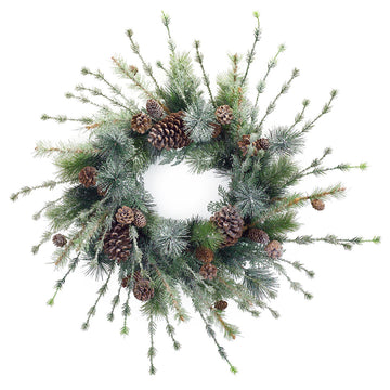 28" Flyaway Pinecone Wreath