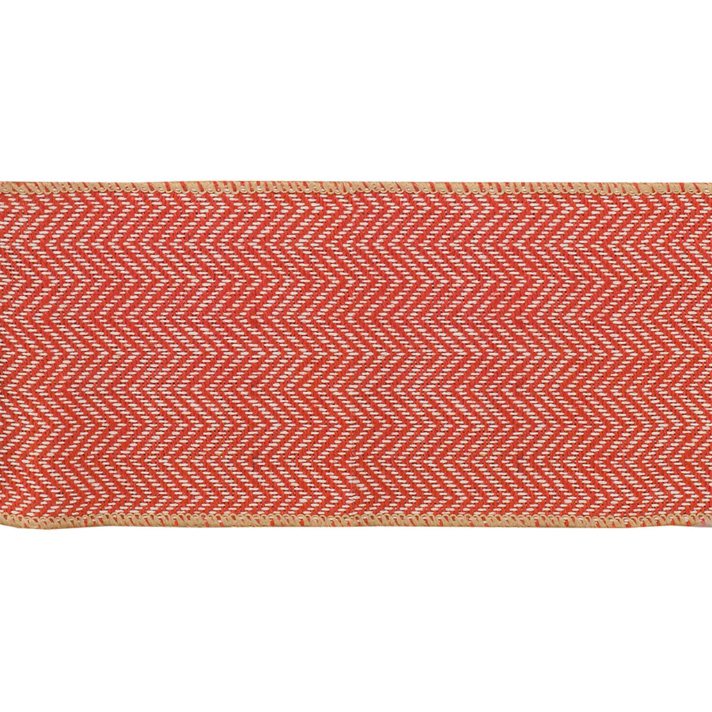 Red Wired Jute Ribbon