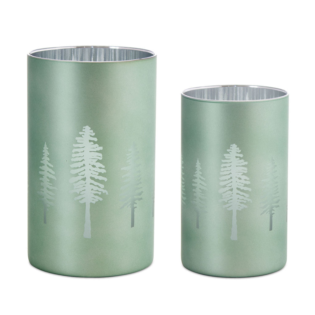 Seaglass Tree Votive (Set of 2)