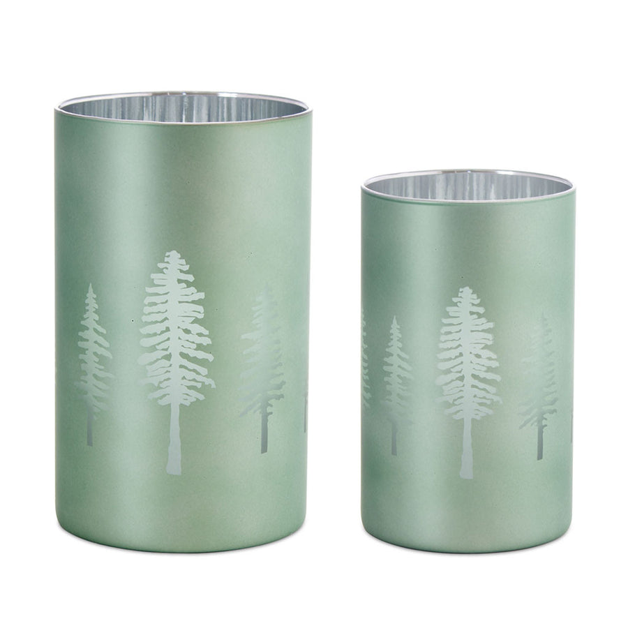 Seaglass Tree Votive (Set of 2)