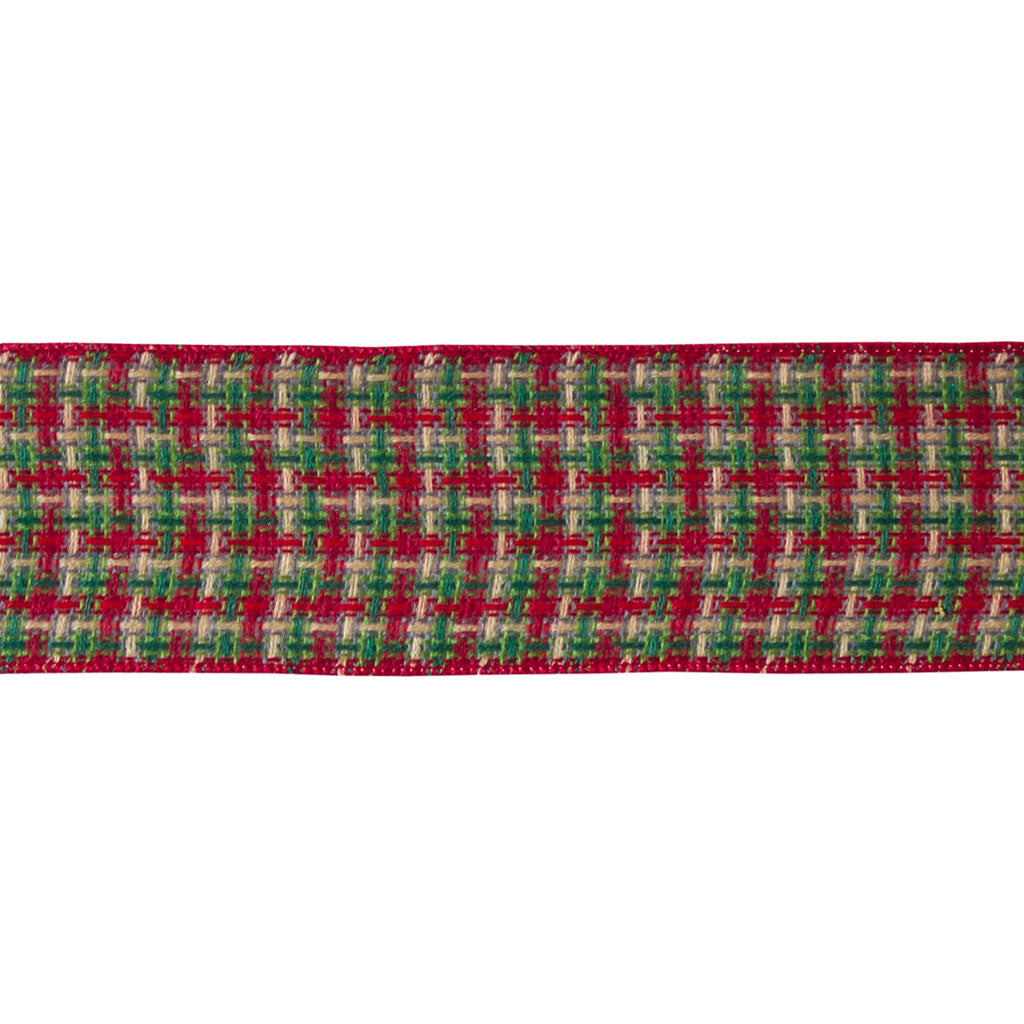 Red and Green Plaid Ribbon