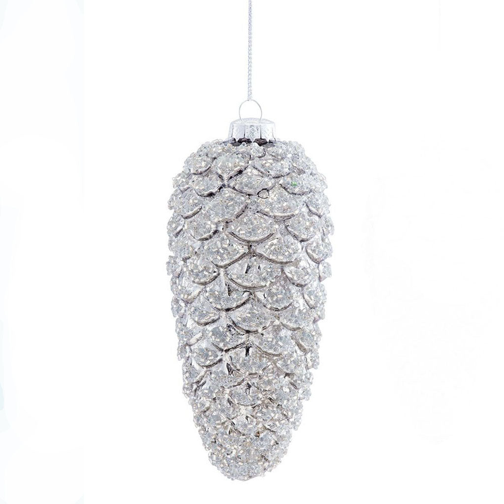 5” Snowy Pinecone