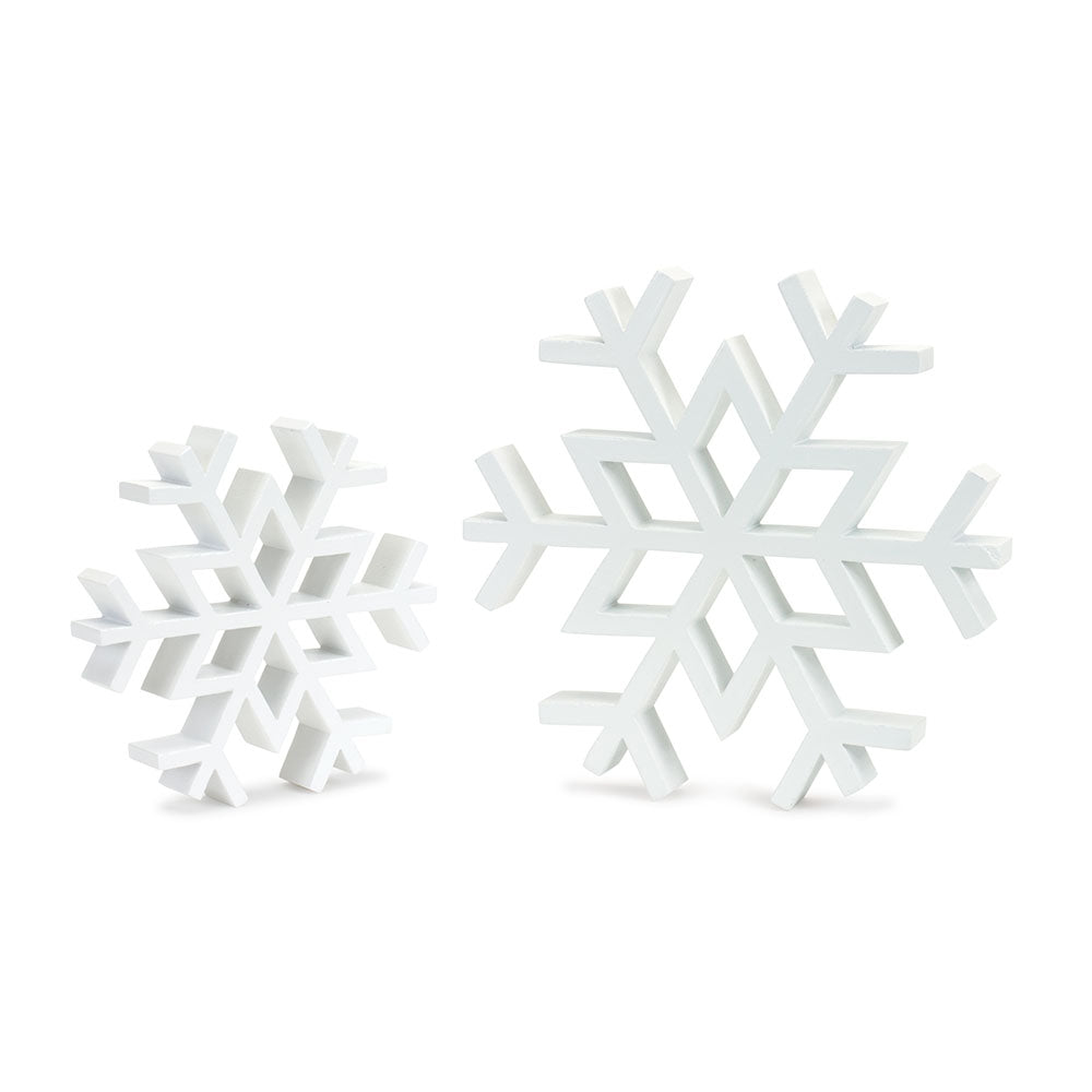 White Snowflake Shelf (Set of 2)