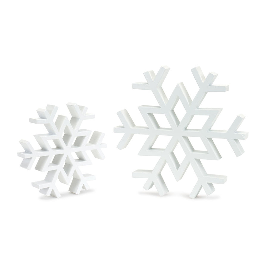 White Snowflake Shelf (Set of 2)