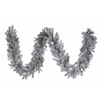 9' Durham Flocked Garland