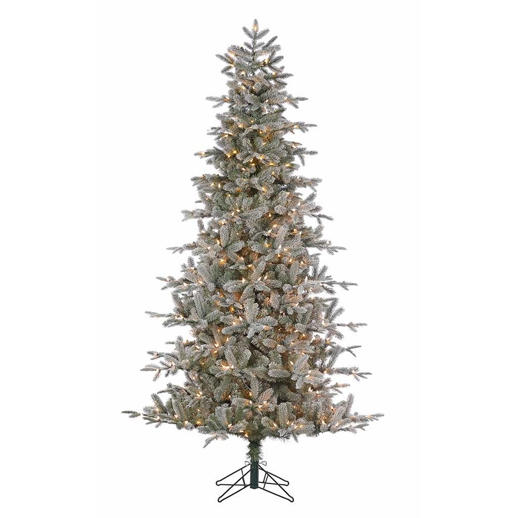 9' Durham Flocked Tree