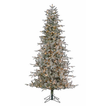 9' Durham Flocked Tree