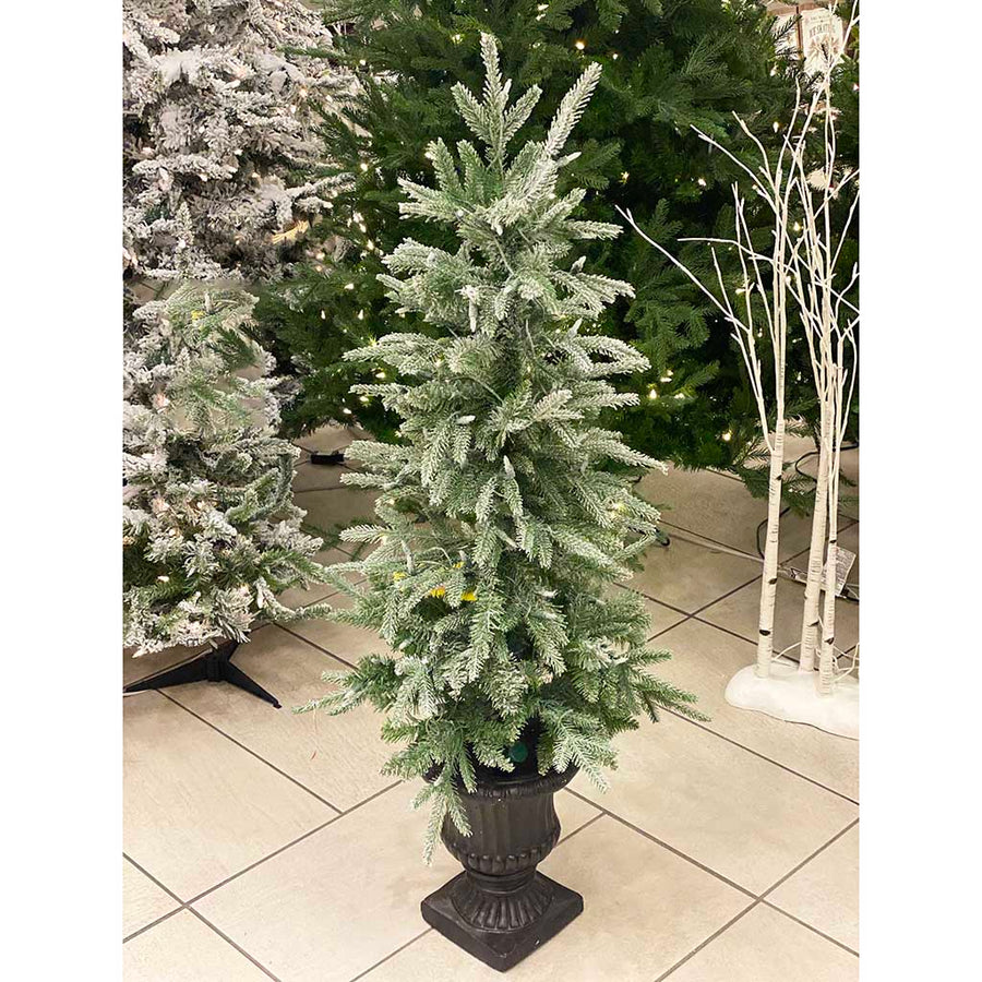 4' Canyon Lightly Flocked Tree in Urn