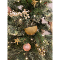 4-6” Dipped Gold Glitter Ornament