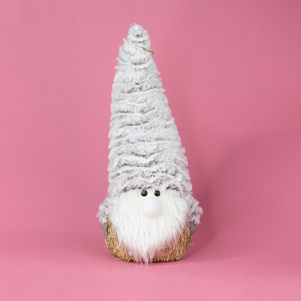 Textured Gnome with Fuzzy Hat