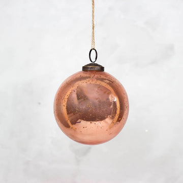 4” Rose Ball Ornament