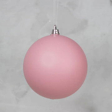 4.75” Pastel Pink Ball Ornament