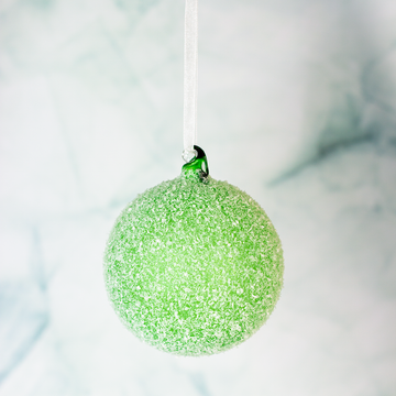 Green Gumdrop Ball Ornament