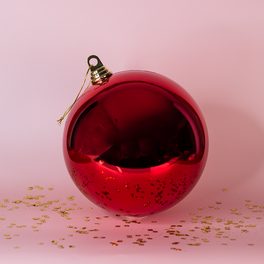 Medium Classic Red Ball Ornament