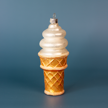 Soft Serve Vanilla Ice Cream Cone