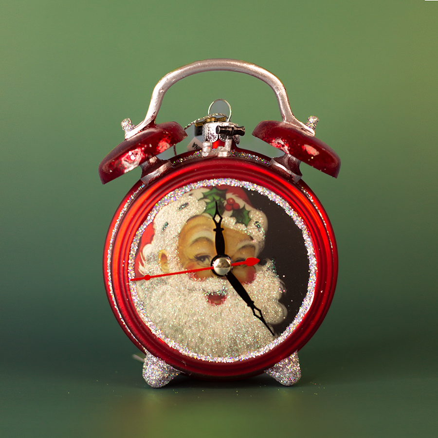 Santa O'Clock Ornament