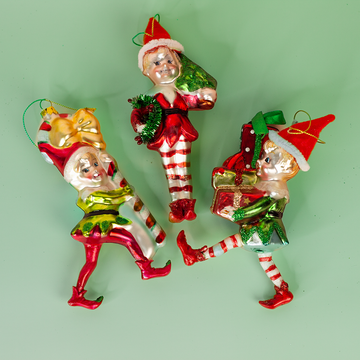 Santa's Helpers Ornament (Set of 3)