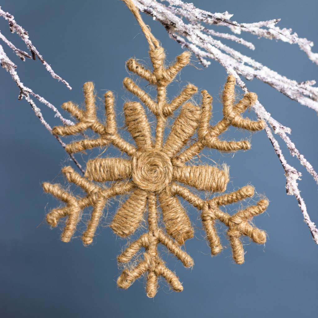 Natural Snowflake Ornament
