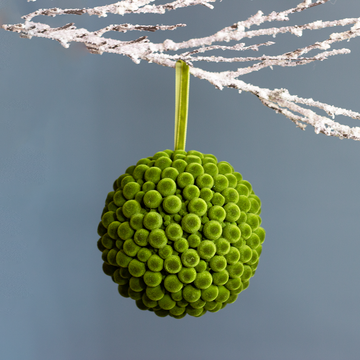 Green Mossy Ornament Ball