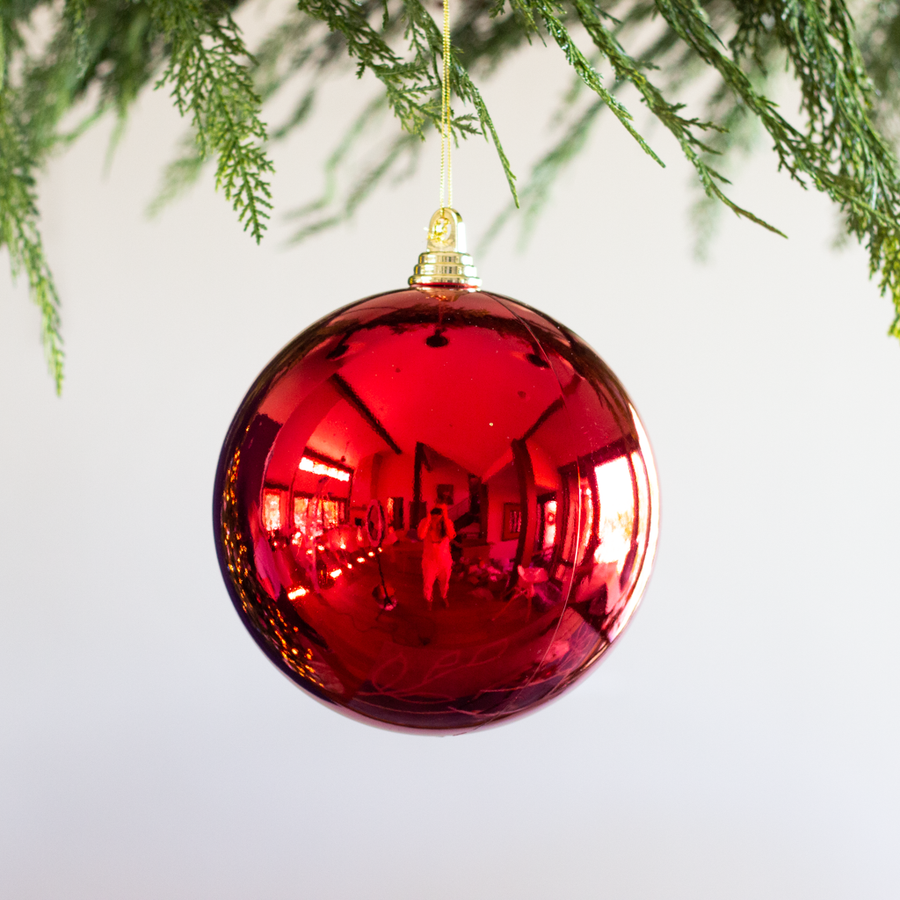 Medium Classic Red Ball Ornament