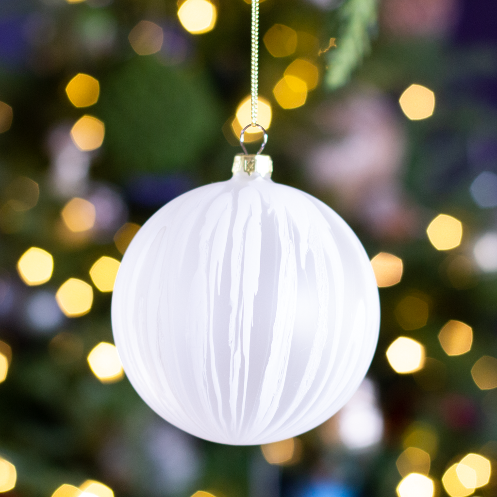 Watercolor Glass Ball Ornament