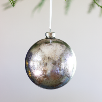 4.75” Silver Ball Ornament
