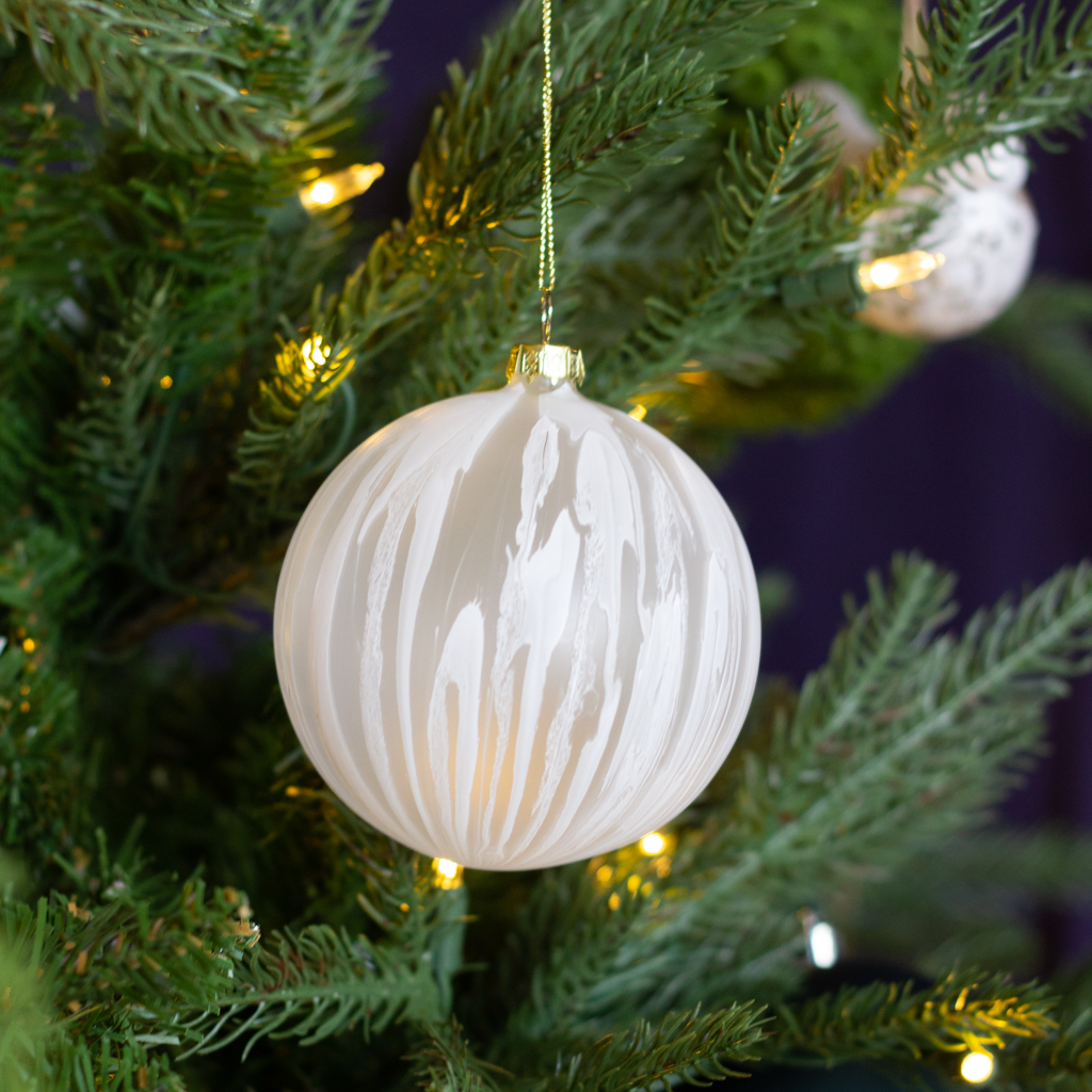 Watercolor Glass Ball Ornament