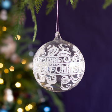 4.7” Merry Christmas Ball Ornament