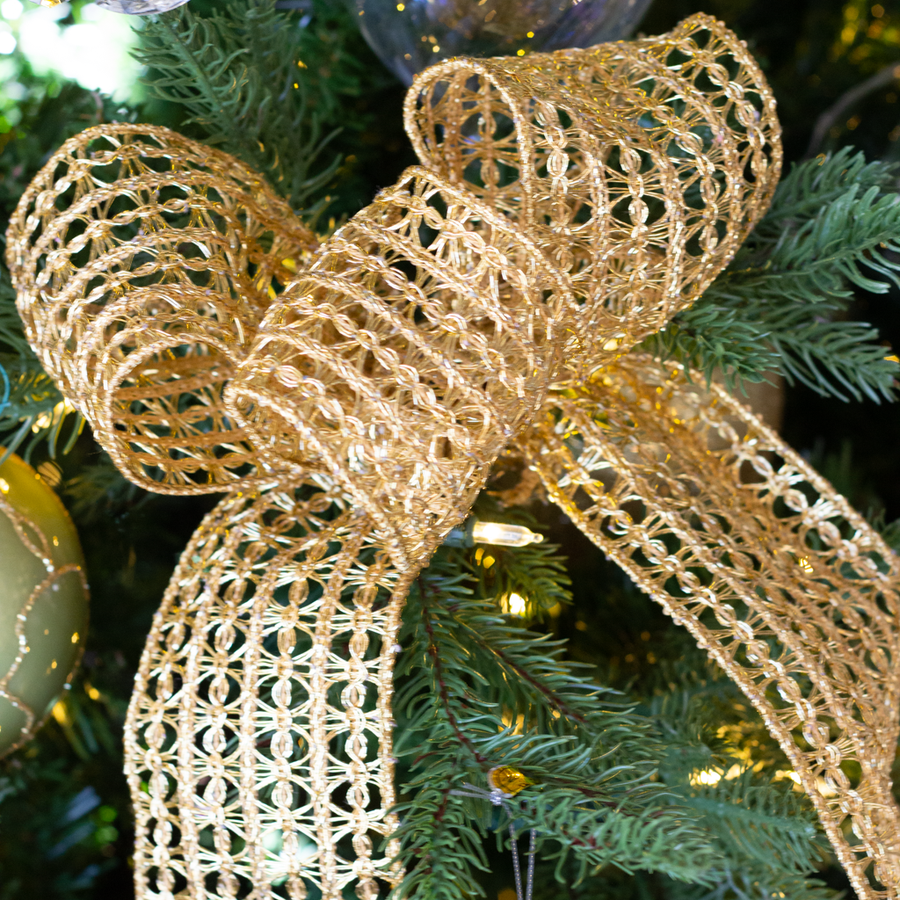 4" Gold Textured Ribbon