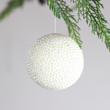 4” Pearl Ball Ornament