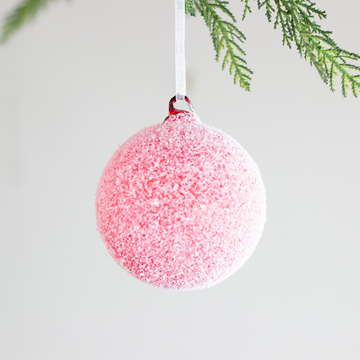 Red Gumdrop Ball Ornament