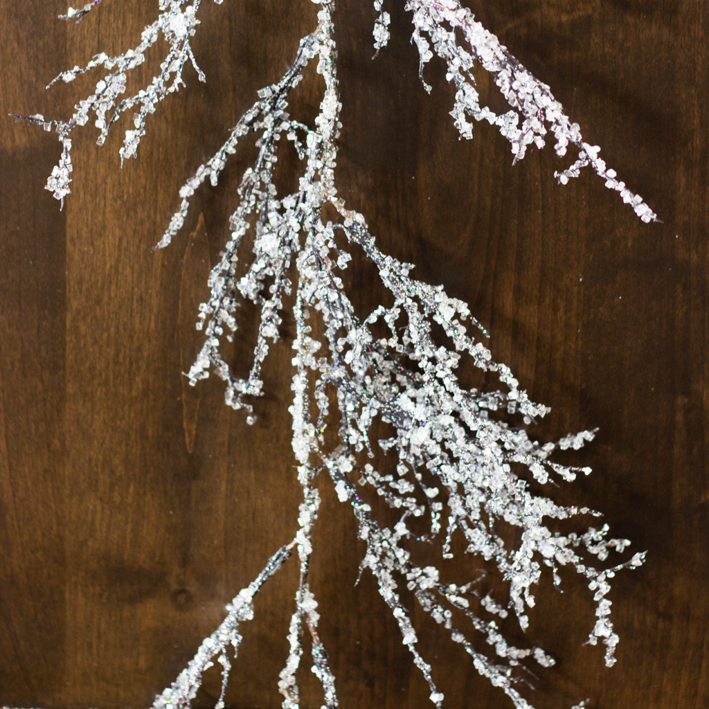 6' Iced Iridescent Twig Garland